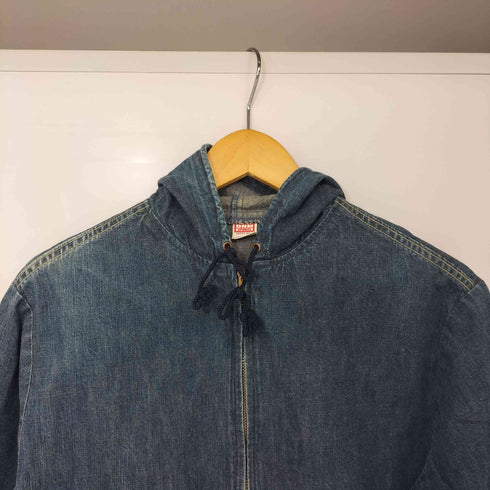 ドゥニーム Denime オリゾンティ期 DNM SPORTS ACTIVE WEAR Lee サンプリング ジップアップ デニム パーカー メンズ JPN:M