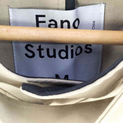 ファノストゥディオズ Fano Studios オーバーサイズ ジップトレンチコート レディース import:M