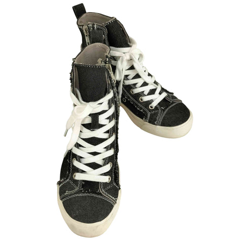 ベイフロー BAYFLOW 星型スタッズ サイドジップ ハイカットスニーカー レディース