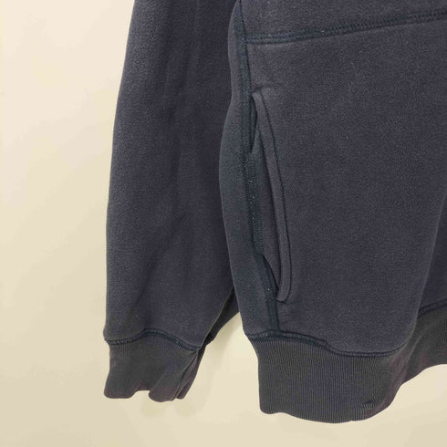 ノーティカ NAUTICA 00s ロゴ刺繍 カンガルーポケット 裏起毛 ハーフジップ スウェット メンズ import:L