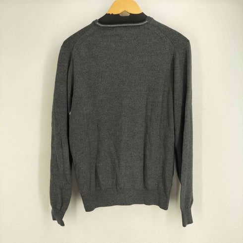 フレッドペリー FRED PERRY ウールコットン混ワンポイント刺繍Vネックニット メンズ import:S