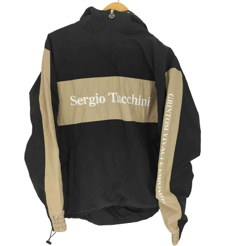 セルジオタッキーニ SERGIO TACCHINI バイカラー ハーフジップ プルオーバー ロゴ ナイロン マウンテンパーカー ジャケット メンズ import:XL