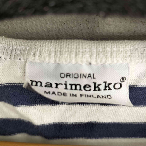 マリメッコ marimekko ボーダー L/S Tシャツ レディース import:XS