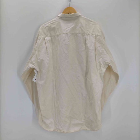 ギャップ Gap 90S デカタグ 裏ペイズリー柄ライン 同色ロゴ 刺繍 L/S ボタンダウン シャツ メンズ import:XL