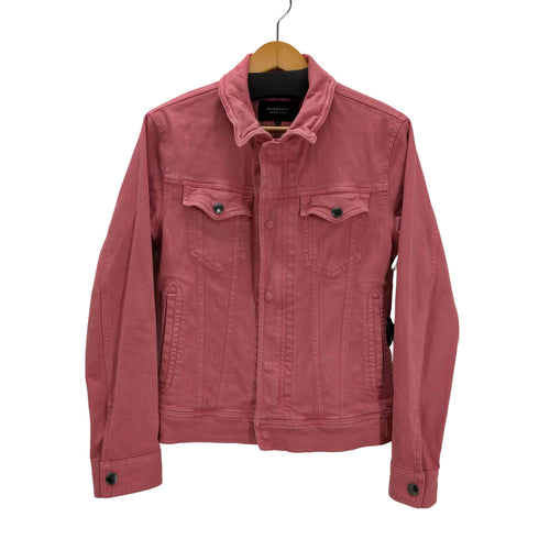 バーバリーブラックレーベル BURBERRY BLACK LABEL 裏地ノバチェック 襟ワイヤー デニム トラッカー ジャケット メンズ import:M
