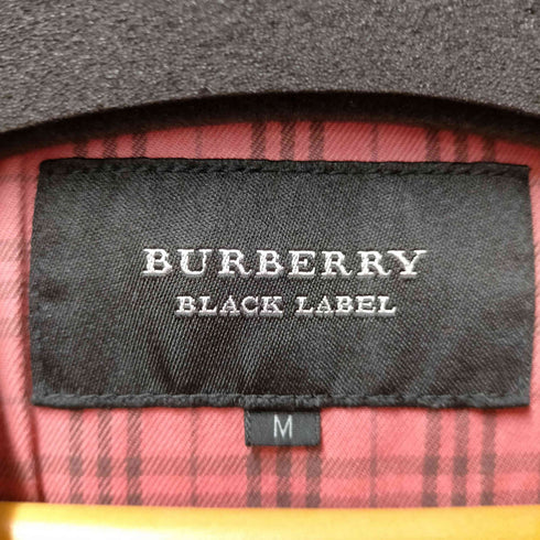 バーバリーブラックレーベル BURBERRY BLACK LABEL 裏地ノバチェック 襟ワイヤー デニム トラッカー ジャケット メンズ import:M