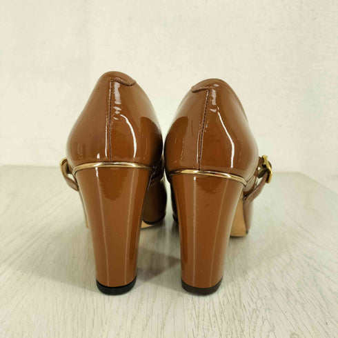 ファビオルスコーニ FABIO RUSCONI エナメルヒールパンプス レディース 38