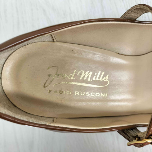ファビオルスコーニ FABIO RUSCONI エナメルヒールパンプス レディース 38