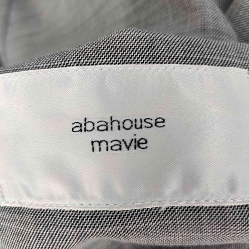 アバハウスマビィ abahouse mavie メランジ調ダブルジャケット/リネンライクジャケット メランジ調ストレートパンツ/リネンライクタックストレートパンツ セットアップ レディース パンツ 36