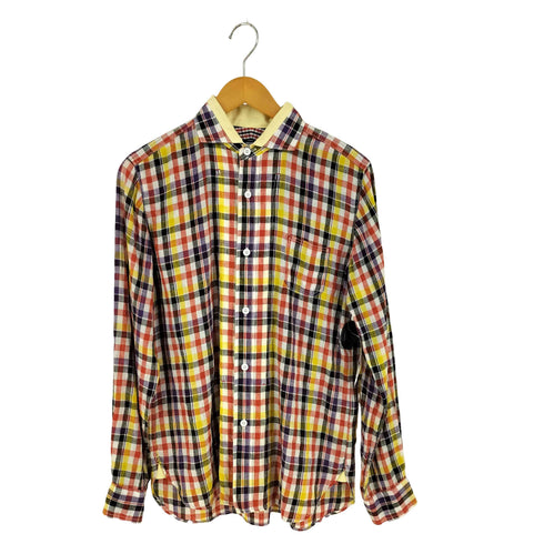 ジュンヤワタナベコムデギャルソンマン JUNYA WATANABE COMME des GARCONS MAN リネン チェック シャツ メンズ M