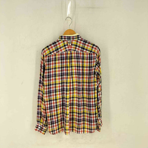 ジュンヤワタナベコムデギャルソンマン JUNYA WATANABE COMME des GARCONS MAN リネン チェック シャツ メンズ M