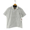 エディーバウアー Eddie Bauer SS SEERSUCKER OPEN COLLAR SHIRT コットンポリ オープンカラー 半袖 シャツ メンズ JPN:L
