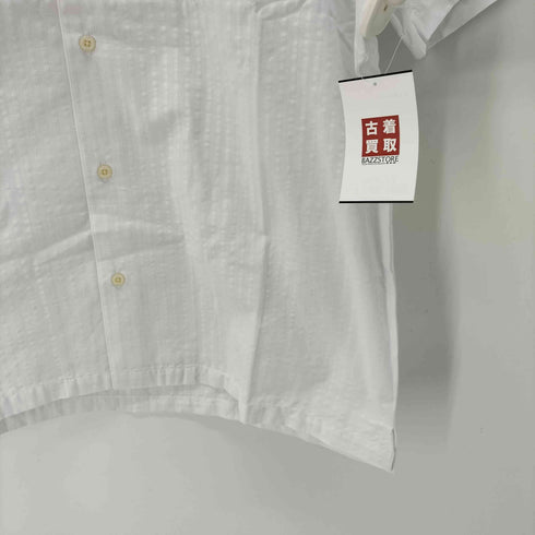 エディーバウアー Eddie Bauer SS SEERSUCKER OPEN COLLAR SHIRT コットンポリ オープンカラー 半袖 シャツ メンズ JPN:L