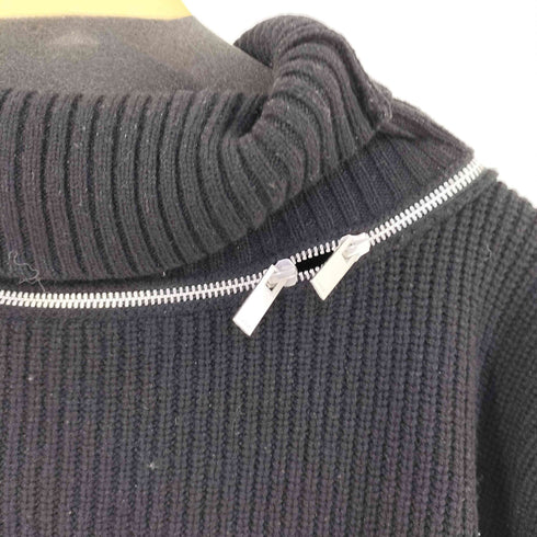 サカイ Sacai 19AW ハイネック ジップ ウールニット セーター レディース JPN:4