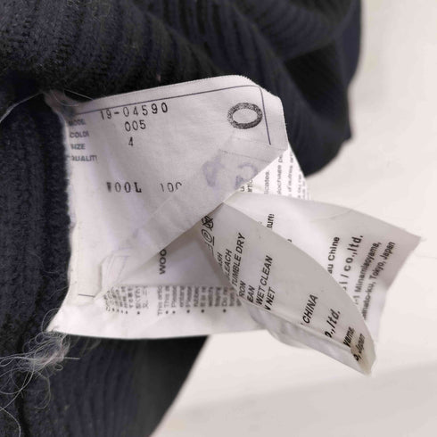 サカイ Sacai 19AW ハイネック ジップ ウールニット セーター レディース JPN:4