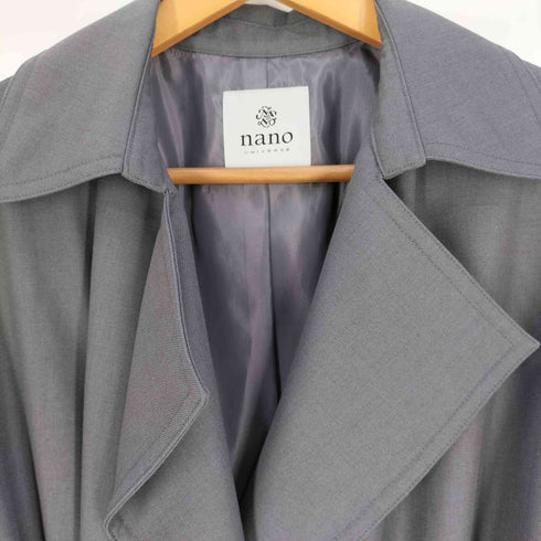 ナノユニバース NANO universe ツイルオーバーサイズトレンチコート レディース JPN:36