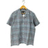 エディーバウアー Eddie Bauer SS SEERSUCKER OPEN COLLAR SHIRT コットンポリ チェック オープンカラー 半袖 シャツ メンズ JPN:L