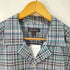 エディーバウアー Eddie Bauer SS SEERSUCKER OPEN COLLAR SHIRT コットンポリ チェック オープンカラー 半袖 シャツ メンズ JPN:L