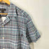 エディーバウアー Eddie Bauer SS SEERSUCKER OPEN COLLAR SHIRT コットンポリ チェック オープンカラー 半袖 シャツ メンズ JPN:L