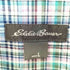 エディーバウアー Eddie Bauer SS SEERSUCKER OPEN COLLAR SHIRT コットンポリ チェック オープンカラー 半袖 シャツ メンズ JPN:L