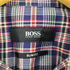 ヒューゴボス HUGO BOSS SLIM FIT チェック レギュラーカラーシャツ メンズ 39
