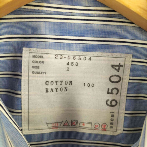 サカイ Sacai 2023 Thomas Mason ロング シャツ ワンピース レディース JPN:2