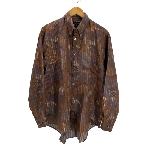 メンズティノラス MENS TENORAS 90-00S 総柄 レーヨン ポリ L/S ボタンダウン シャツ メンズ FREE