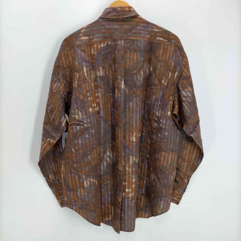メンズティノラス MENS TENORAS 90-00S 総柄 レーヨン ポリ L/S ボタンダウン シャツ メンズ FREE
