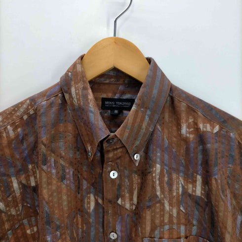 メンズティノラス MENS TENORAS 90-00S 総柄 レーヨン ポリ L/S ボタンダウン シャツ メンズ FREE
