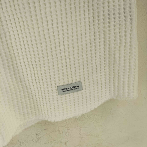 バンクスジャーナル BANKS JOURNAL スタンダードフィットワッフルクルーネックロングカットソー メンズ M