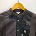 ポールスミス Paul Smith 総柄 ドット クレイジーパターン 切り替え バンドカラー L/S シャツ メンズ import:M
