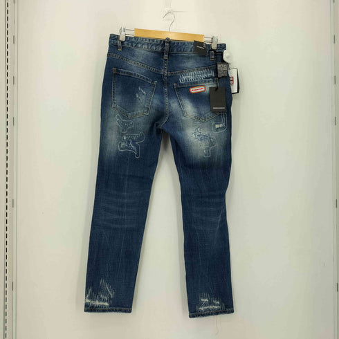 ディースクエアード DSQUARED2 23AW SLIM JEAN ダメージリペア加工 スリムジーンズ メンズ 48
