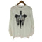 プリントスター printstar traitor メタリック ボーン スカル 骸骨 プリント L/S クルーネック Tシャツ Y2K メンズ import:L