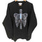 プリントスター printstar traitor メタリック ボーン スカル 骸骨 プリント L/S クルーネック Tシャツ メンズ import:L