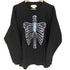 プリントスター printstar traitor メタリック ボーン スカル 骸骨 プリント L/S クルーネック Tシャツ メンズ import:L