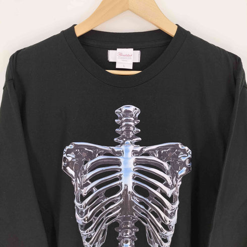 プリントスター printstar traitor メタリック ボーン スカル 骸骨 プリント L/S クルーネック Tシャツ メンズ import:L