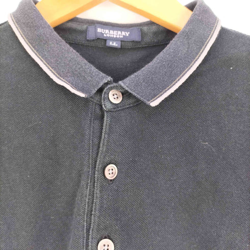 バーバリーロンドン BURBERRY LONDON ホース刺繍 鹿の子 ポロシャツ メンズ LL