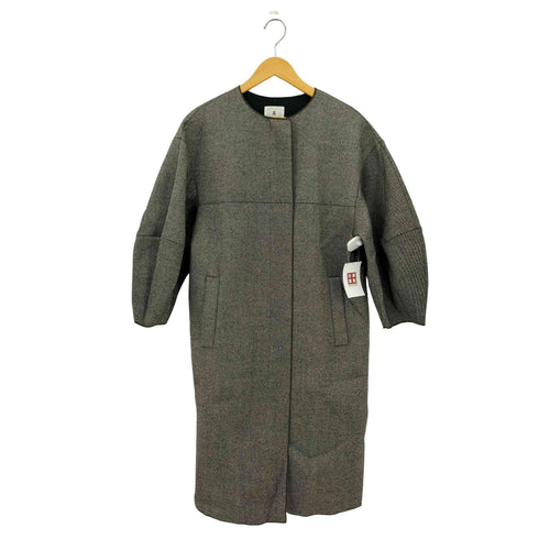 ランバンオンブルー LANVIN en Bleu バイカラー ボンディング コート レディース 38