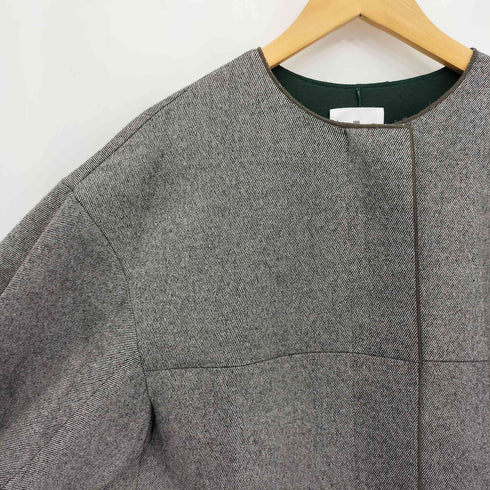 ランバンオンブルー LANVIN en Bleu バイカラー ボンディング コート レディース 38