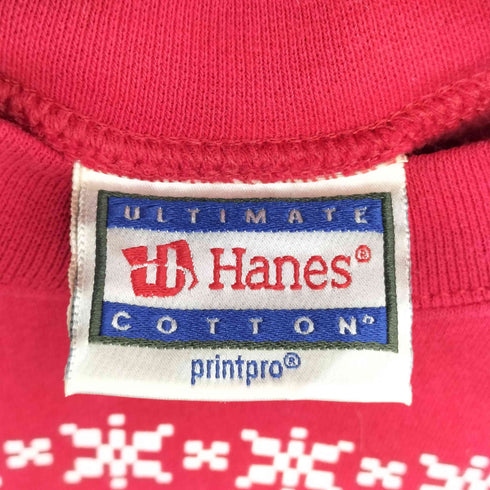 ヘインズ Hanes 90S ファミリープリント クルーネックスウェット メンズ import:M