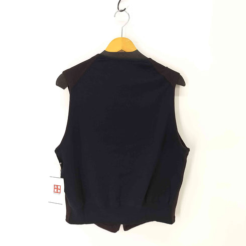 ジェイプレス J.PRESS ウール混 バイカラー ニットベスト メンズ JPN:XL