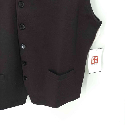 ジェイプレス J.PRESS ウール混 バイカラー ニットベスト メンズ JPN:XL