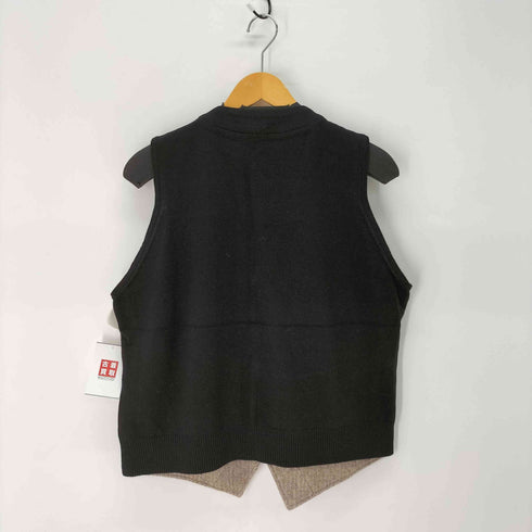 ジェイプレス J.PRESS ヘリンボーン ウール切替 ベスト メンズ JPN:XL