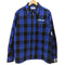 エクストララージ XLARGE チェック柄ジップアップネルシャツ メンズ import:M