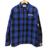 エクストララージ XLARGE チェック柄ジップアップネルシャツ メンズ import:M