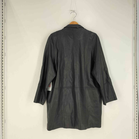 CIONLOUIS genuine lamb leather 裏地チェック 羊革 シープレザー ハーフコート メンズ FREE