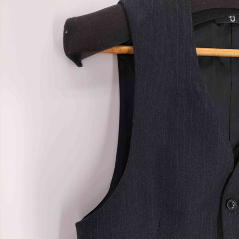 ユニクロプラスジェイ UNIQLO+J ストライプスーツベスト メンズ import:M