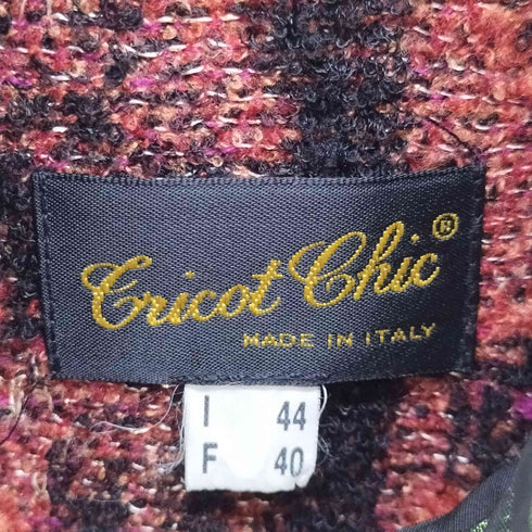 Tricot Chic イタリア製 裏地総柄異素材ベスト レディース FR:40