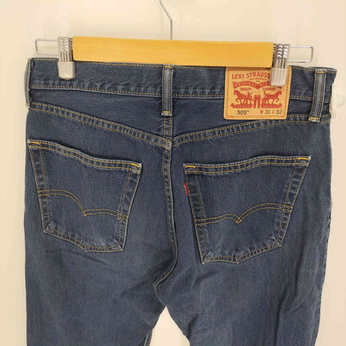 リーバイス Levis 505 後染め 濃紺 インディゴブルー ストレート ジップフライ デニムパンツ メンズ W31 L32