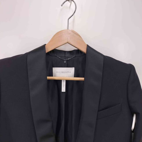 ビーシービージーマックスアズリア BCBG MAXAZRIA 異素材切替 ボタンレス テーラードジャケット レディース xxs